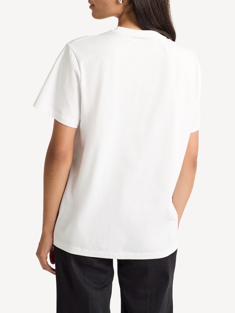 GANNI White Cherry Relaxed T-Shirt - Image 2 of 3