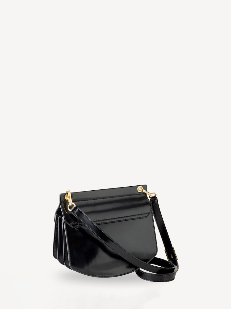 GANNI Black Small APO-G Patent Bag - Image 2 of 7