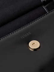 GANNI Black Small APO-G Patent Bag - Image 6 of 7