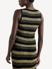 GANNI Black Mini Ribbed Merino Tie Top - Image 3 of 7