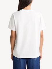 GANNI White Peach Relaxed T-Shirt - Image 2 of 3
