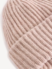 GANNI Cream Structured RIb Beanie - Image 3 of 3