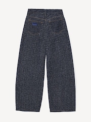 GANNI Blue Fluffy Denim Wide Leg Jeans - Image 8 of 8