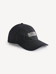 GANNI Black Cap Hat - Image 1 of 3