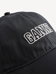 GANNI Black Cap Hat - Image 3 of 3