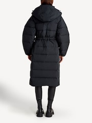 GANNI Black Tech Seersucker Puffer Coat - Image 2 of 7