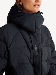 GANNI Black Tech Seersucker Puffer Coat - Image 6 of 7