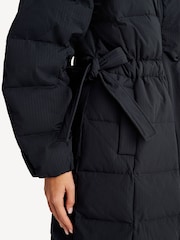 GANNI Black Tech Seersucker Puffer Coat - Image 7 of 7