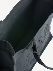 GANNI Black Denim Easy Shopper Tote Bag - Image 6 of 8