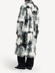 GANNI Black Faux Fur Coat - Image 2 of 6