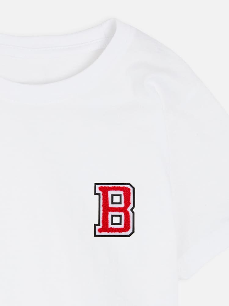 Dollymix Kids Personalised Monogram Matching White Pyjamas - Image 2 of 3