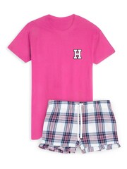 Alphabet Womens Personalised Monogram Pyjama Shorts Set - Image 1 of 3