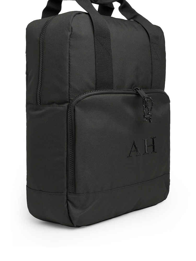 Alphabet Personalised Cooler Black Backpack - Image 2 of 4