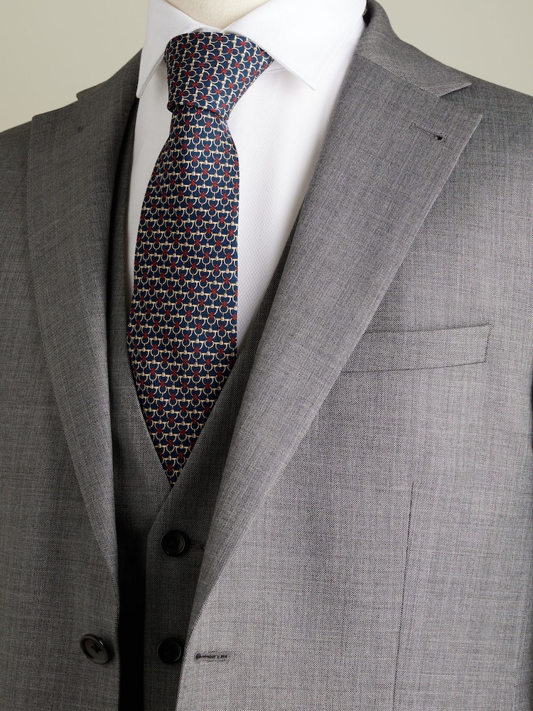 Navy Blue/Yellow Link Signature Made In Italy Design Tie - Image 1 of 4