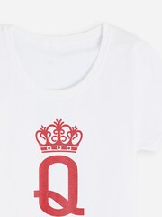 Dollymix Personalised Queen White Pyjamas - Image 2 of 3