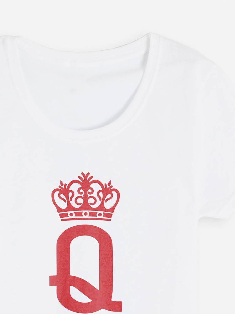 Dollymix Personalised Queen White Pyjamas - Image 2 of 3