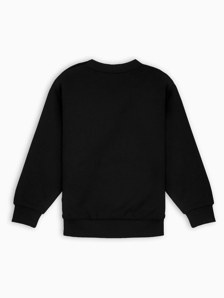 Dollymix Girls Personalised Birthday Black Sweatshirt - Image 3 of 3