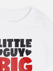 Dollymix Personalised Little Guy Big Heart White Pyjamas - Image 2 of 3