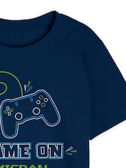 Dollymix Boys Blue Personalised Game On Pyjamas - Image 2 of 3