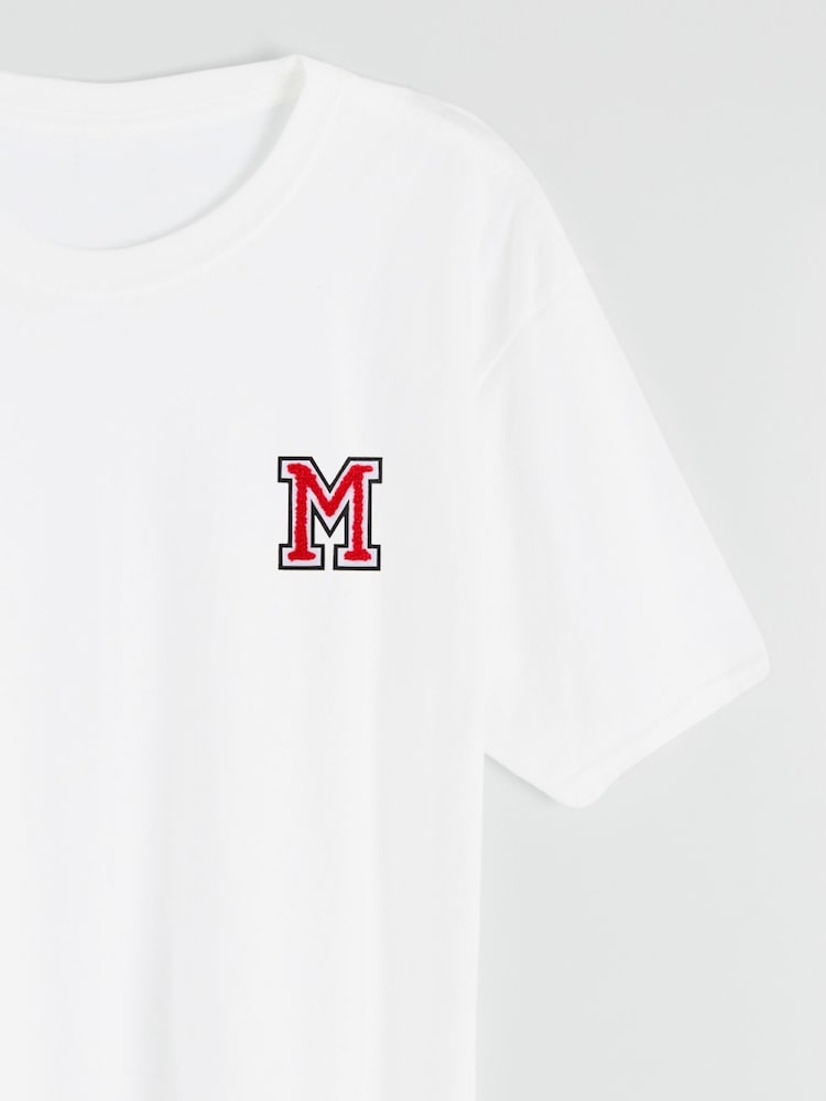 Dollymix Mens Personalised Monogram Pyjama Shorts Set - Image 2 of 3
