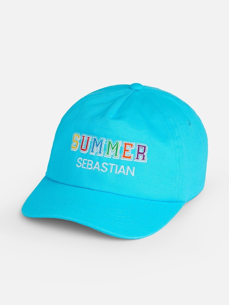 Dollymix Personalised Summer 100% Cotton Cap - Image 1 of 3