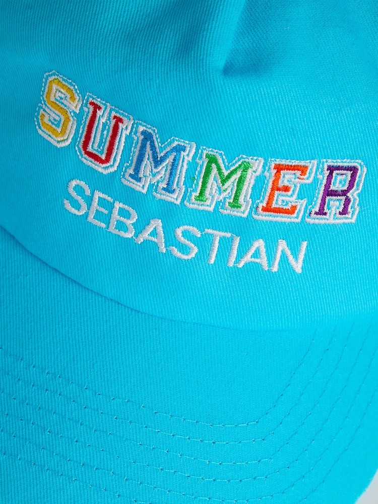 Dollymix Personalised Summer 100% Cotton Cap - Image 2 of 3