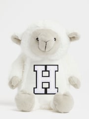 Cream Personalised Soft Plush Mini Lamb by Alphabet - Image 1 of 3