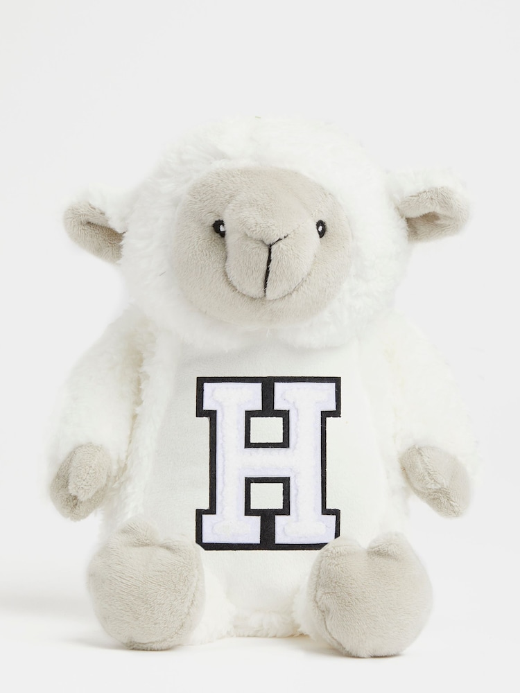 Cream Personalised Soft Plush Mini Lamb by Alphabet - Image 1 of 3