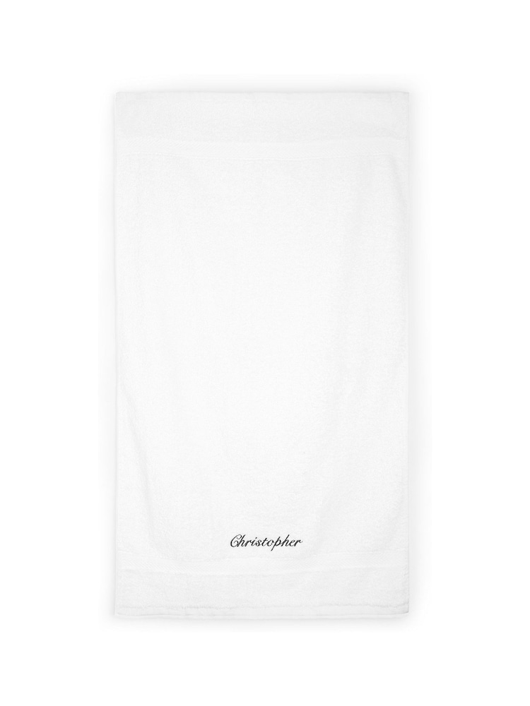 Personalised 100% Cotton Hand Towel by Dollymix - Image 1 of 2