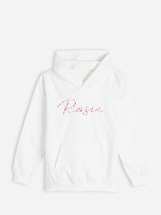 Dollymix Kids Personalised White Hoodie - Image 1 of 3