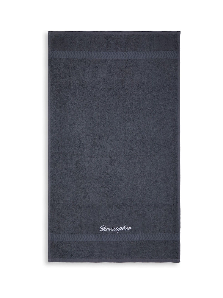 Personalised 100% Cotton Hand Towel by Dollymix - Image 1 of 2