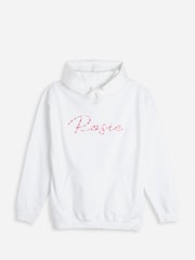 Dollymix Personalised White Hoodie - Image 1 of 3