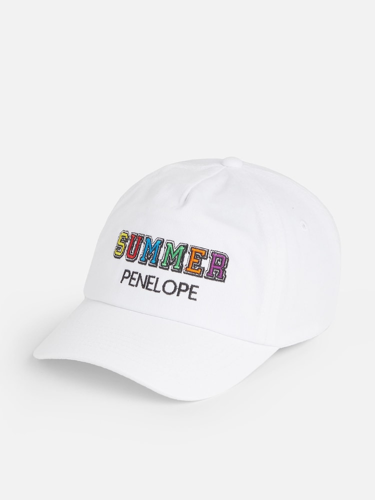 Dollymix Personalised Summer 100% Cotton Cap - Image 1 of 3