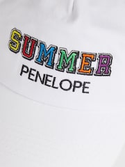 Dollymix Personalised Summer 100% Cotton Cap - Image 2 of 3