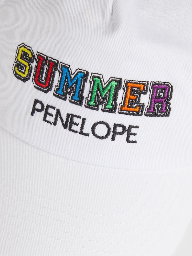 Dollymix Personalised Summer 100% Cotton Cap - Image 2 of 3