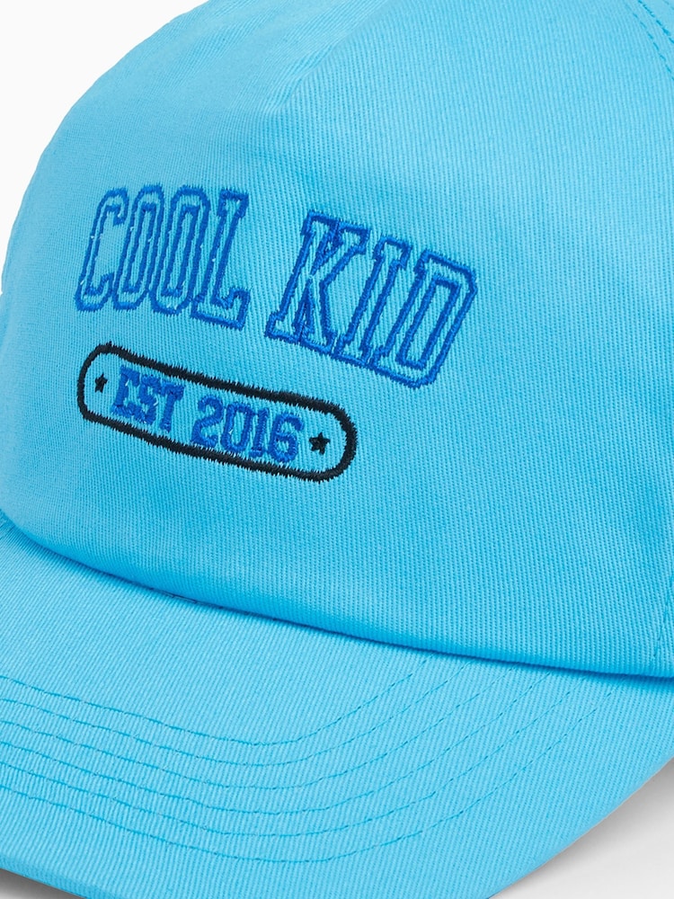 Dollymix Blue Personalised Cool Kid 100% Cotton Cap - Image 2 of 3