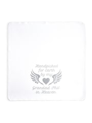 Personalised Handpicked for Earth 100% Cotton White Blanket by Dollymix - Image 2 of 7