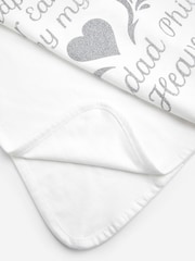 Personalised Handpicked for Earth 100% Cotton White Blanket by Dollymix - Image 6 of 7