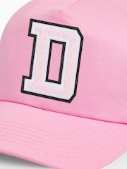 Alphabet Pink Personalised Monogram 100% Cotton Cap - Image 2 of 3