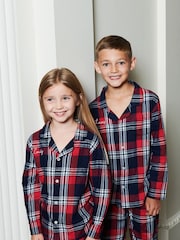 Dollymix Kids Red Personalised Tartan Pyjamas Set - Image 2 of 5