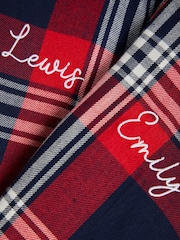 Dollymix Kids Red Personalised Tartan Pyjamas Set - Image 4 of 5