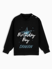 Dollymix Personalised Birthday Boy Black Sweatshirt - Image 1 of 3