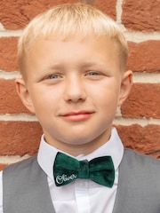 Personalised Velvet Boys Bow Tie by Jonny's Sister - Image 2 of 2