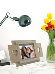 Natural Personalised Hand Painted Heart Shutter Photo Frame by Jonnys Sister - Image 2 of 5