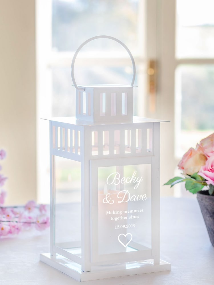 Personalised Couples Garden Lantern by Jonnys Sister - Image 1 of 5