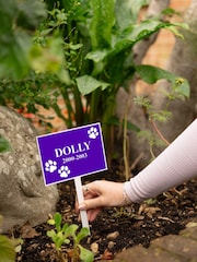 Personalised Rectangle Metal Pet Memorial Garden Planted Plaque by Jonnys Sister - Image 2 of 3