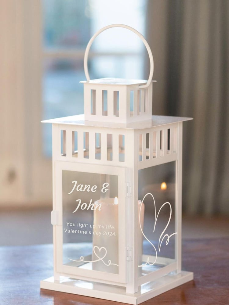 Personalised Couples Garden Lantern by Jonnys Sister - Image 2 of 3