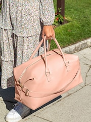 Jonnys Sister Personalised Saffiano Pu Leather Weekend Holdall - Image 1 of 4