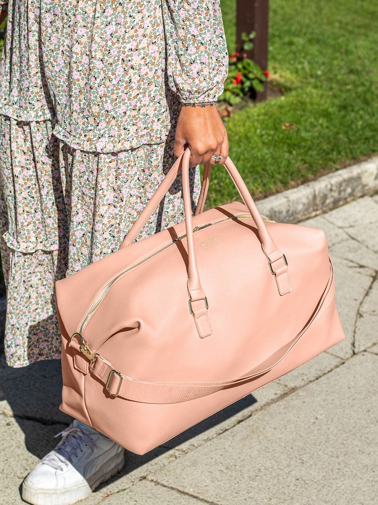 Jonnys Sister Personalised Saffiano Pu Leather Weekend Holdall - Image 1 of 4