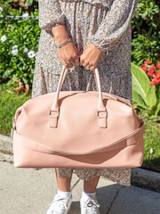 Jonnys Sister Personalised Saffiano Pu Leather Weekend Holdall - Image 4 of 4